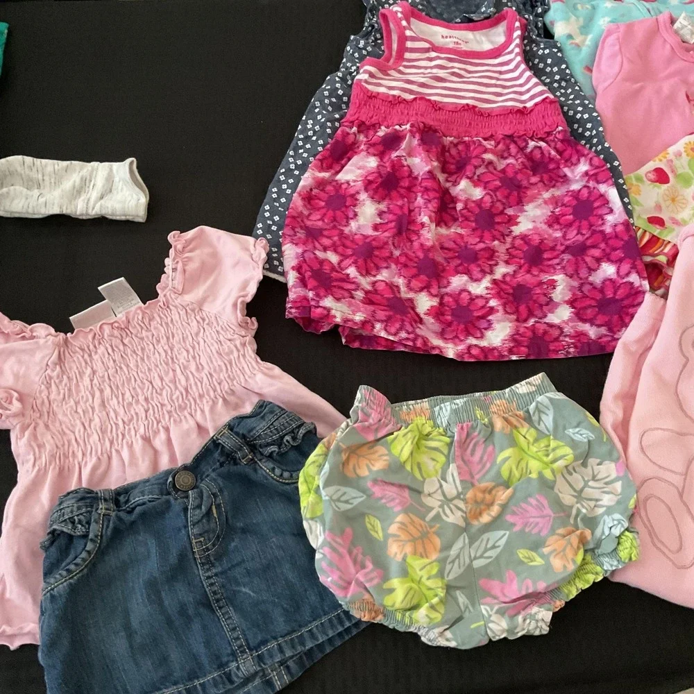 Mixed Brands 23pc Clothes Lot Girls 18M Multicolor Minnie Dress Pants Layette